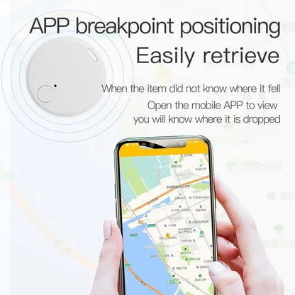 Mini GPS Mobile Bluetooth 5.0 Tracker Anti-Lost Device round Anti-Lost Device Pet Kids Bag Wallet Tracking Smart Finder Locator